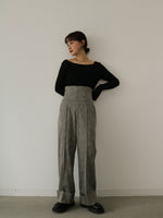 画像をギャラリービューアに読み込む, TURNUP HIGH WAIST PANTS
